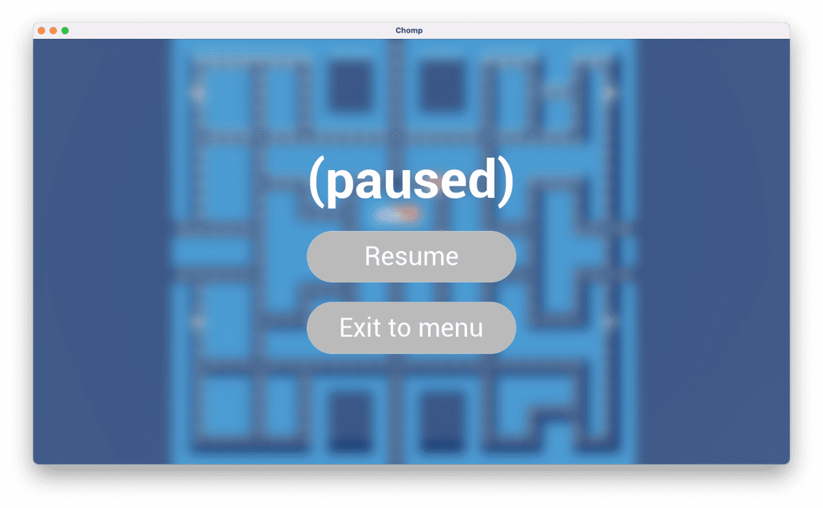 pause menu